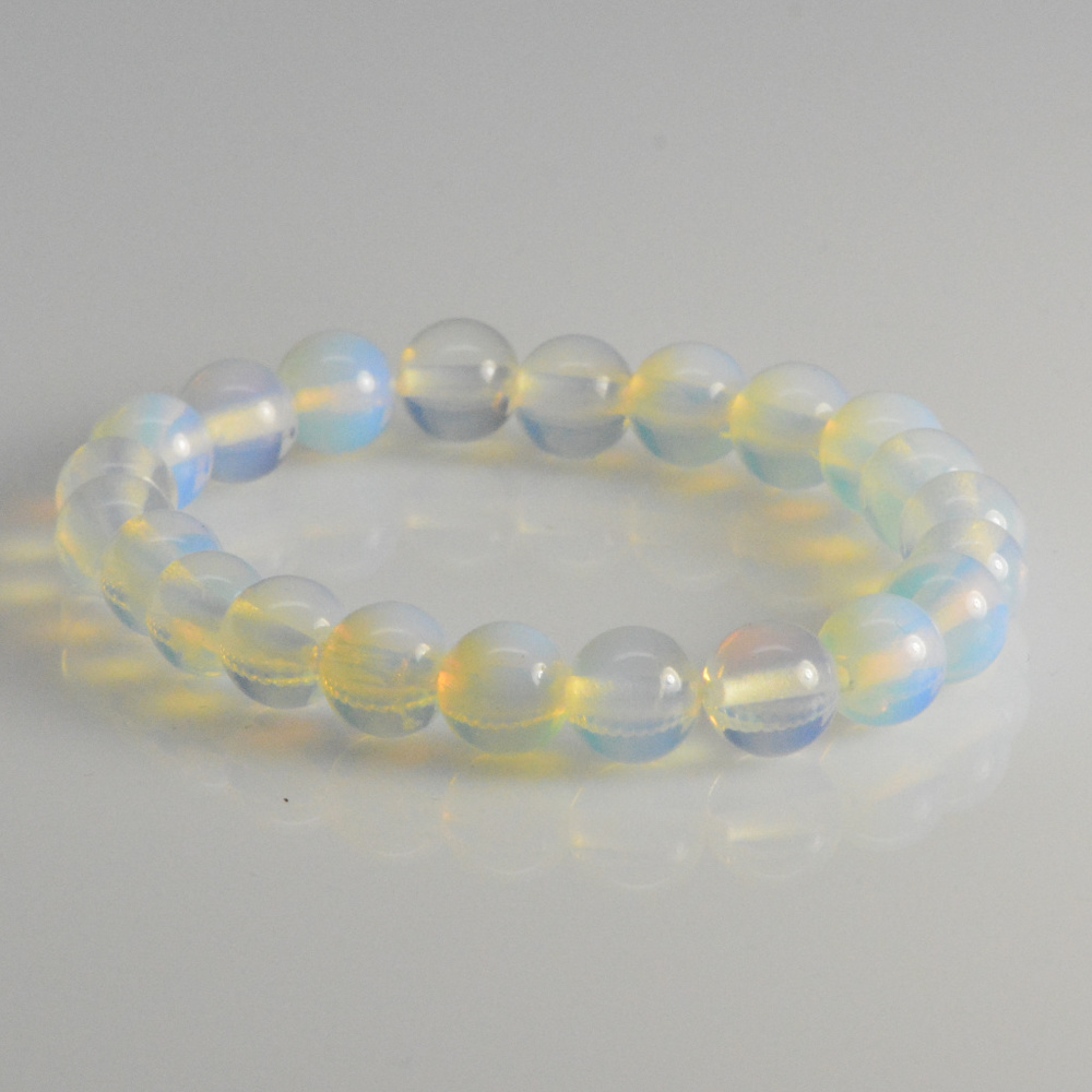 Opalite Bracelet - Stretch bracelet Glass beads